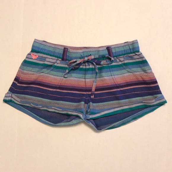 Roxy Pants - Roxy Striped Elasticized Beach Short